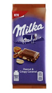 Шоколад молочный MILKA с карамелью и арахисом 90г