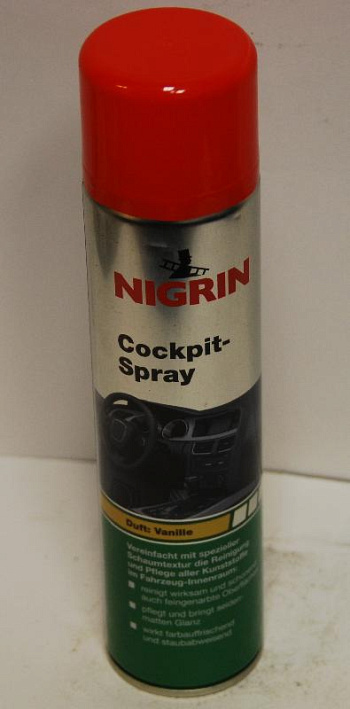 Очиститель пластика с разными запахами Nigrin Duft:Vanille Cockipit-Spray 400мл