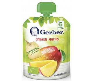Пюре фруктовое Gerber Organic, 90