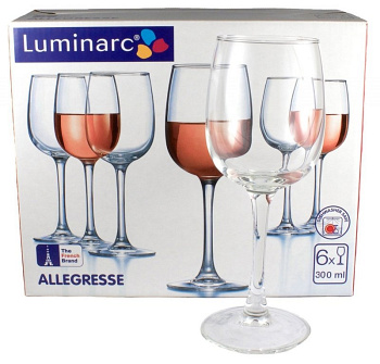Бокал Luminarc Allegress вино 300мл 6шт