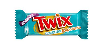 Батончик шоколадный Twix Соленая Карамель 55г