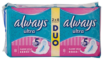 Прокладки ALWAYS Ultra Super Plus Duo 16шт