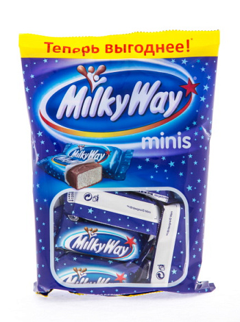 Батончики MilkyWay minis с суфле, покрытые молочным шоколадом 170,5 гр