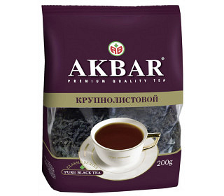 Чай Akbar черный крупнолистовой, 200 г