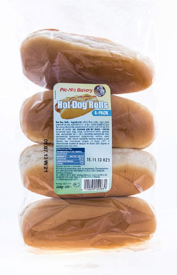 Булочки для хот догов Hot Dog Rolls 250гр