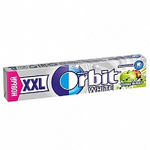 Жевательная резинка Orbit White XXL сочное яблоко 20,4г