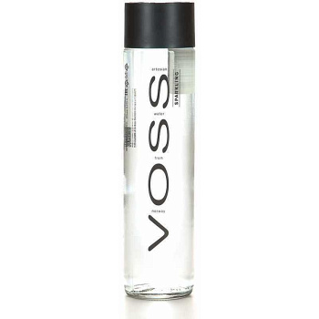 Вода Voss минеральная газированная в стекле, 0.375л