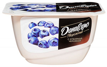 Десерт молочный DANONE даниссимо с твор. кремом и черникой 5,5% без змж 