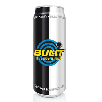 Напиток безалкогольный BULLIT energy drink буллит тониз. энергет. газ. ж/б 
