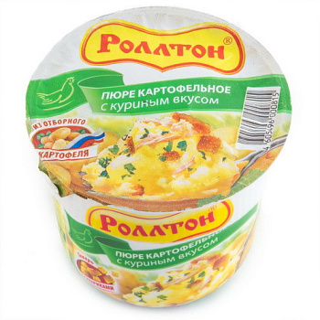 Картофельное пюре б/п РОЛЛТОН с куриным вкусом 