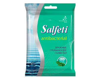 Влажные салфетки Salfeti Antibacterial 20шт