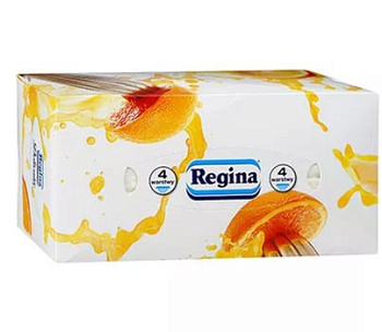 Салфетки Regina четырехслойные в коробке 110шт