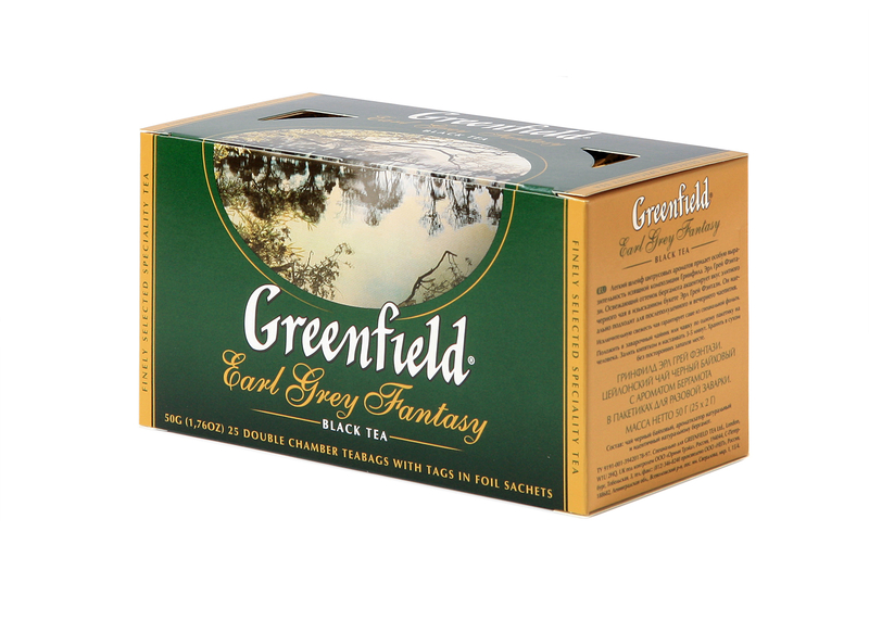 Чай черный GREENFIELD earl grey fantasy 25х2г
