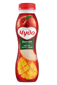 Йогурт питьевой Чудо персик-манго-дыня 270г