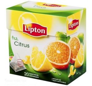 Чай черный Citrus Lipton 20х1.8 гр
