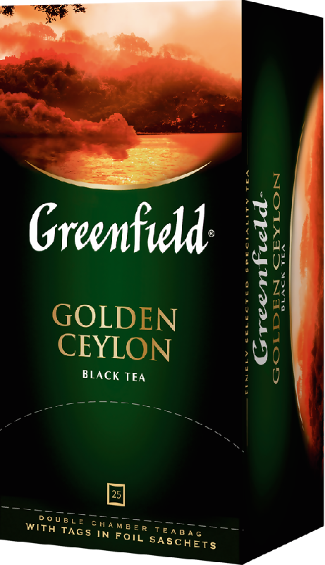 Чай черный GREENFIELD golden ceylon в термосаше 25х2г