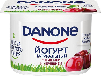 Йогурт Danone Вишня-Черешня 110г