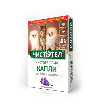 Капли для кошек и собак Чистотел 2 шт