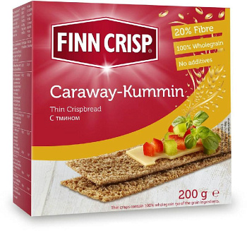 Сухари ржаные с тмином Finn Crisp 200 гр