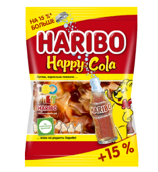Мармелад жевательный HARIBO Happy Cola 80г