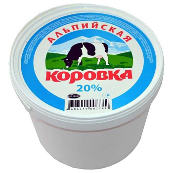 Продукт молокосодержащий Альпийская Коровка 20% 5кг