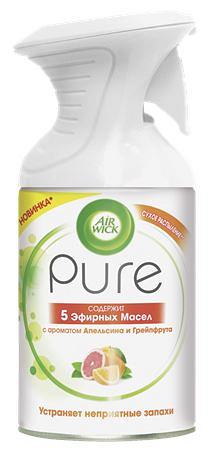 Освежитель воздуха Air Wick pure апельсин/грейп 250мл