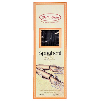 Спагетти Dalla Costa с чернилами каракатицы 500г