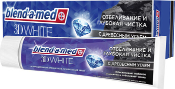 Зубная паста BLEND-A-MED 3d white отбеливание и глубокая чистка с древесным углем 100мл