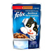 Корм Felix для кошек аппетитные кусочки с говядиной и птицей в желе 85г