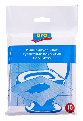 Индивидуальные туалетные покрытия Aro на унитаз 10шт