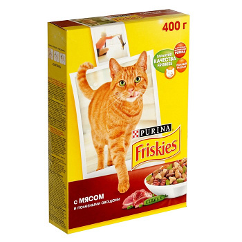 Сухой корм Friskies с мясом и полезными овощами, 400 г