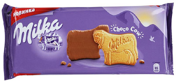 Печенье Milka покрытое молочным шоколадом, 200г