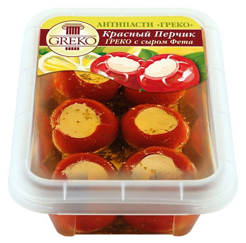 Красный перчик GREKO с сыром фета 1000г