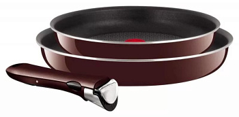 Набор посуды Tefal Ingenio красный, 22/26см