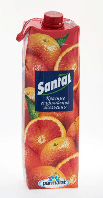 Сок Santal Красные сицилийские апельсины 1л