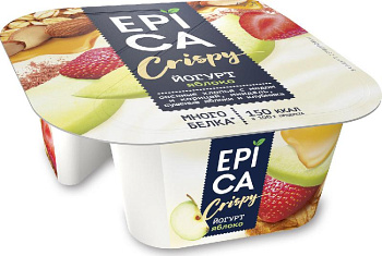 Йогурт Epica Crispy 5,7% Яблоко 138г