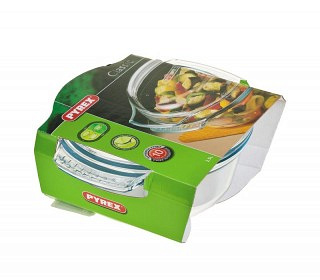 Кастрюля жаропрочная Pyrex с крышкой, 2,5л