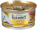 Корм для кошек GOURMET gold с уткой и индейкой кусочки в подливке консер. 85г
