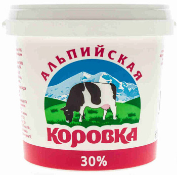 Продукт молокосодержащий Альпийская Коровка 30% 900г