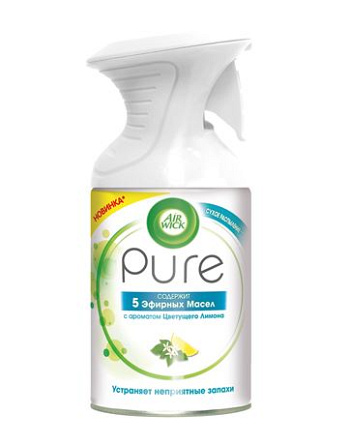 Освежитель воздуха Air Wick pure Цветочный лимон 250мл