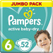 Подгузники PAMPERS Active Baby-Dry (13-18кг) Jumbo pack 52шт
