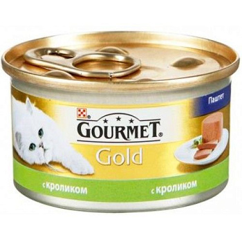 Паштет Gourmet Gold для кошек с кроликом 85г