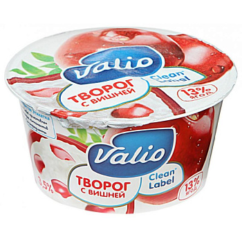 Творог Valio 3,5% Вишня 140 гр