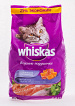Сухой корм Whiskas для кошек подушечки, лосос, тунец, креветки, 1,9 кг