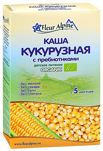 Каша Fleur Alpine Кукурузная с Пребиотиками 175 гр