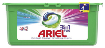 Капсулы для стирки Ariel Color автомат 30шт