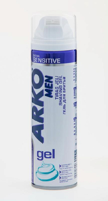 Гель для бритья Arko Men Extra Sensitive для чувствительной кожи 200мл