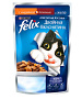 Корм Felix для кошек аппетитные кусочки с индейкой и печенью в желе 85г