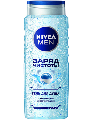 Гель д/душа Nivea for Men Заряд чистоты 500мл