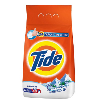 Стиральный порошок TIDE Альпийская свежесть Автомат 3кг